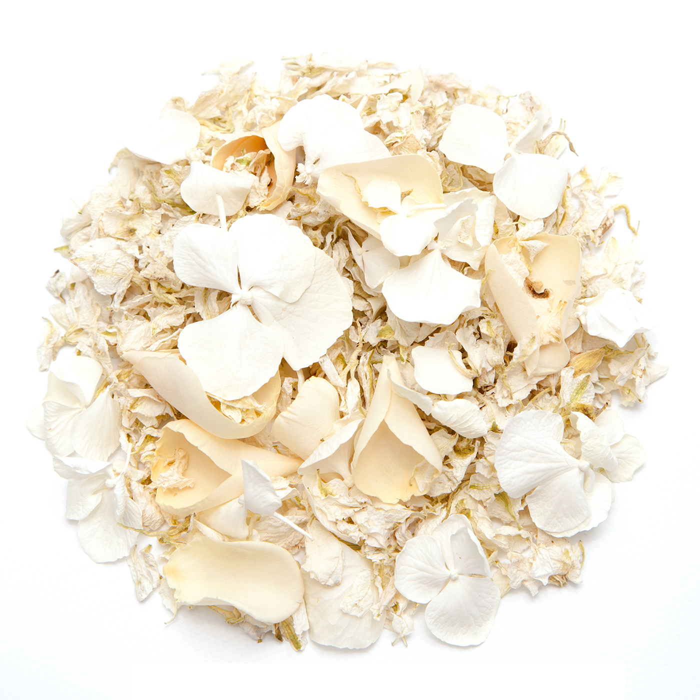 Biodegradable White Wedding Confetti Mix